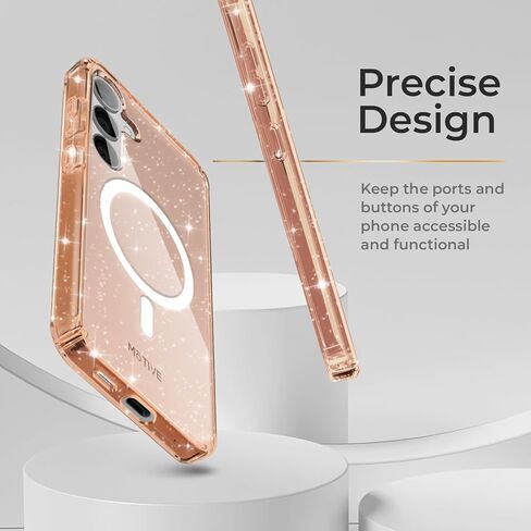 MOTIVE Designed for Samsung Galaxy s24 Plus Case, Clear case Magnetic Compatible with MagSafe, Slim Cover, Drop Tested, s24 Plus case Shockproof 6.6" | Clear in Kuwait