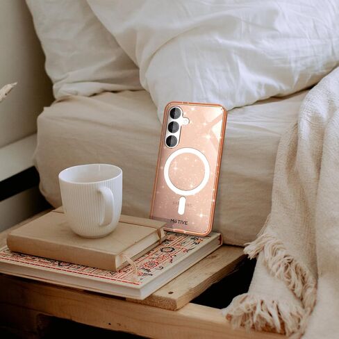 MOTIVE Designed for Samsung Galaxy s24 Plus Case, Clear case Magnetic Compatible with MagSafe, Slim Cover, Drop Tested, s24 Plus case Shockproof 6.6" | Clear in Kuwait