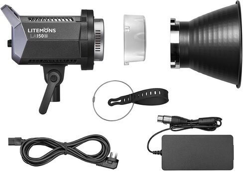 Godox Litemons LA150Bi 190W Bi-Color LED Video Light, Dimmable 2800K-6500K CRI 96+ TLCI 97+, 66600lux@1m, 11 Light Effect, APP Control, Bowens Mount Continuous Lighting for Studio Shooting, Portrait in Saudi Arabia