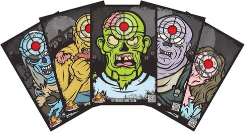 Premium Zombie Target Variety Pack | Better Designs | Better Quality | Better Targets | 12x18 Inch Zombie Targets | Sitting Duck Targets in Saudi Arabia