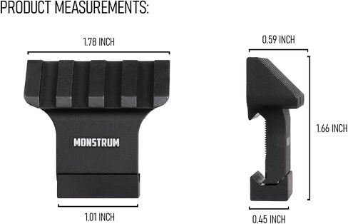 Monstrum 45 Degree Offset Picatinny Rail Mount in Saudi Arabia