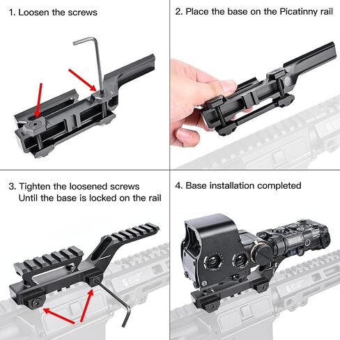 Tactical Group Type Hy Mount for EXPS3 Holographic Sight Laser Combo Adapter Mount Base 20mm Picatinny Rail Red Dot Optic Riser Mount for T1 T2 Optic Scope in Saudi Arabia