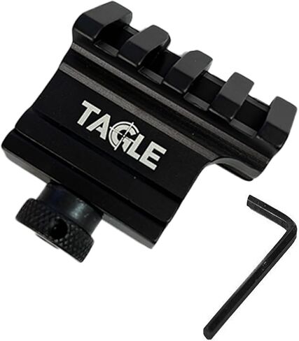 Tacgle Tactical 45 Degree Angle Offset 4 Slot Side Rail Scope Mount Sight Rail Picatinny in Saudi Arabia