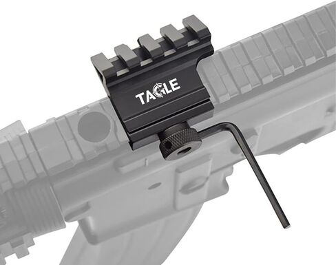 Tacgle Tactical 45 Degree Angle Offset 4 Slot Side Rail Scope Mount Sight Rail Picatinny in Saudi Arabia