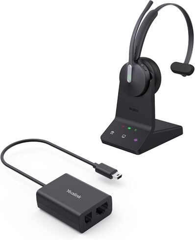 محول EHS62 وسماعة رأس WH64 أحادية، متوافقة مع هاتف مكتب Cisco/Avaya/Poly/Grandstream in Saudi Arabia