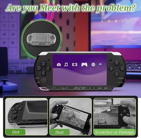 Transparent Hard Shell Case Cover for PSP 2000 3000 Protective Hard Clear Case Accessories Parts in Saudi Arabia