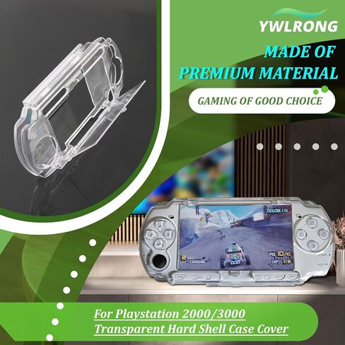 Transparent Hard Shell Case Cover for PSP 2000 3000 Protective Hard Clear Case Accessories Parts in Saudi Arabia