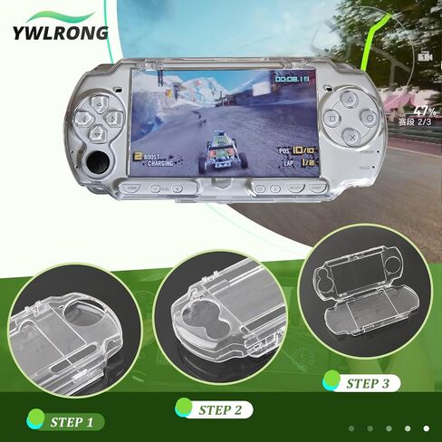 Transparent Hard Shell Case Cover for PSP 2000 3000 Protective Hard Clear Case Accessories Parts in Saudi Arabia