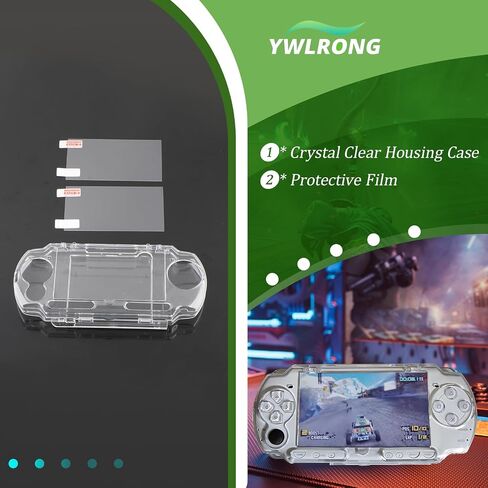 Transparent Hard Shell Case Cover for PSP 2000 3000 Protective Hard Clear Case Accessories Parts in Saudi Arabia