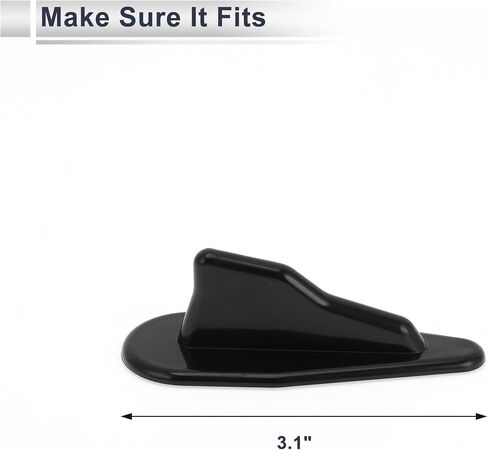 10 Pcs Universal Shark Fin Dummy Antenna Mount 3.1" Aerial for Decoration Only Black in Saudi Arabia