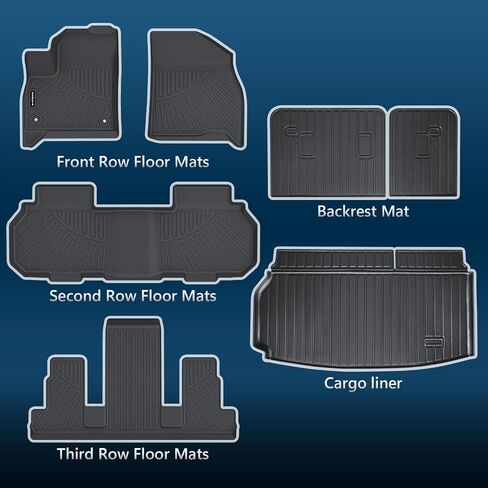 Floor Mats & Cargo Liner Compatible with 2010 2011 Toyota Prius,All Weather Protection TPE, Anti-Slip Floor Mats & Trunk Mat Compatible with 2010 2011 Toyota Prius Accessories in Saudi Arabia