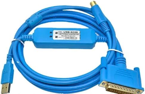 كابل معزول SC-09 RS232 إلى RS485 محول لكابل تسلسلي FX A لـ FX0 FX0S FX1S FX0N FX1N FX2N A 2m(USB-SC09(منفذ USB)) in Kuwait