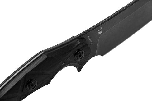 Fox Edge Lycosa FE-018 Fixed Blade Knife, 4.92in 8Cr13MoV Wharncliffe Full Tang Blade, G10 Handle, Kydex Sheath, Outdoor Survival Camping Knife (Black) in Saudi Arabia