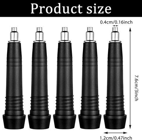 5Pcs Trekking Pole Tips Carbide Hiking Pole Carbide Tips Universal Tungsten Steel Rod End Tip Replacement Walking Sticks Tip Protectors for Outdoor Climbing Snow Mud in Saudi Arabia