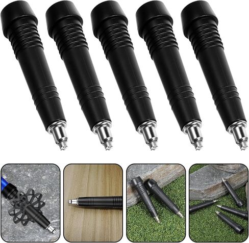 5Pcs Trekking Pole Tips Carbide Hiking Pole Carbide Tips Universal Tungsten Steel Rod End Tip Replacement Walking Sticks Tip Protectors for Outdoor Climbing Snow Mud in Saudi Arabia
