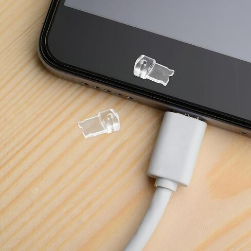 USB C Dust Plug: Transparent Type C Plug Cover Charging Port Caps USB-C Port Cover - Anti Dust Covers Plugs Covers Protector Compatible with Most Type-C Devices Smart Phones Laptops in Saudi Arabia