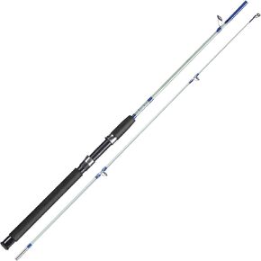 Sougayilang Fishing Rod, 2-Piece Composite Graphite & Glass Blanks Saltwater Trolling Rod Offshore Surf Fishing Pole with Stainless Steel Line Guides for Catfish, Salmon Glass Fiber Spinning Rod in Saudi Arabia