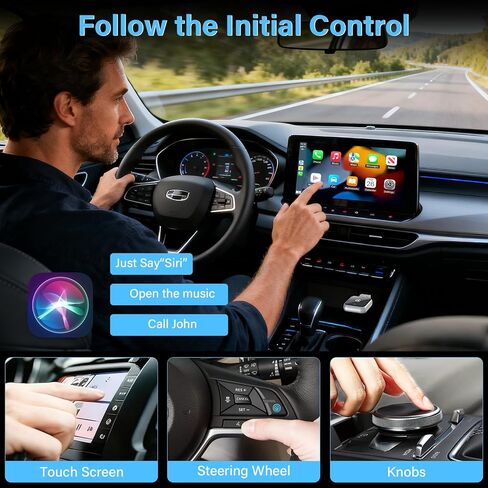 محول CarPlay لاسلكي صغير، محول ترقية 2025 للسيارات مع Apple Carplay سلكي مدمج، التوصيل والتشغيل، اتصال سريع ومستقر، لهاتف iPhone in Kuwait