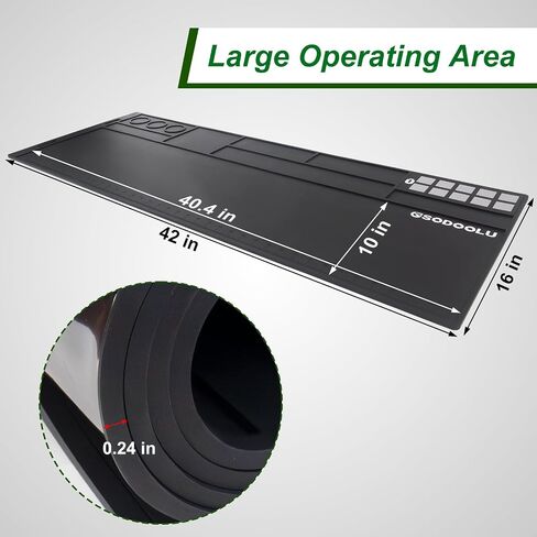 Gun Cleaning Mat with 5 Gun Cleaning Cloths, Non-Slip Magnetic Tool Mat, Gun Cleaning Supplies Kit, Rifle Cleaning Mat Gun Accessories for Men in Saudi Arabia
