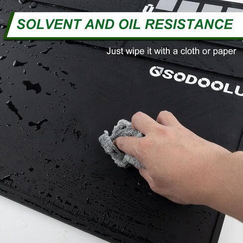 Gun Cleaning Mat with 5 Gun Cleaning Cloths, Non-Slip Magnetic Tool Mat, Gun Cleaning Supplies Kit, Rifle Cleaning Mat Gun Accessories for Men in Saudi Arabia