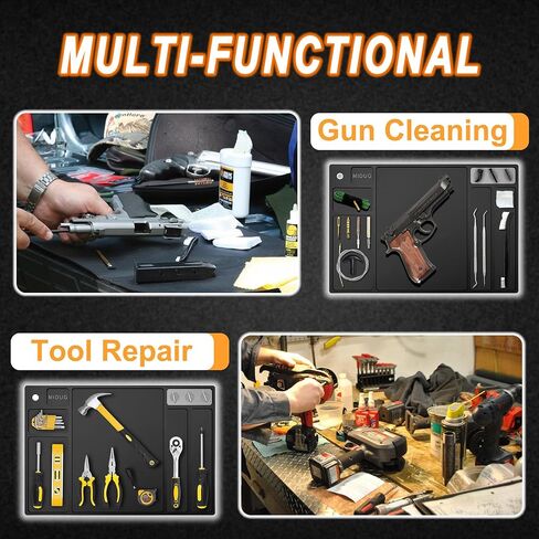 Magnetic Gun Maintenance Cleaning Mat Pad for Pistol, Anti-Slip Rubber in Saudi Arabia