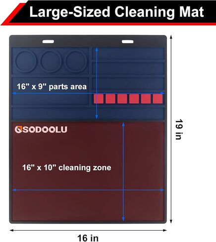 Gun Cleaning Mat with 5 Gun Cleaning Cloths, Non-Slip Magnetic Tool Mat, Gun Cleaning Supplies Kit, Rifle Cleaning Mat Gun Accessories for Men in Saudi Arabia