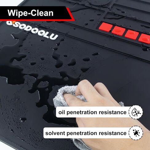 Gun Cleaning Mat with 5 Gun Cleaning Cloths, Non-Slip Magnetic Tool Mat, Gun Cleaning Supplies Kit, Rifle Cleaning Mat Gun Accessories for Men in Saudi Arabia