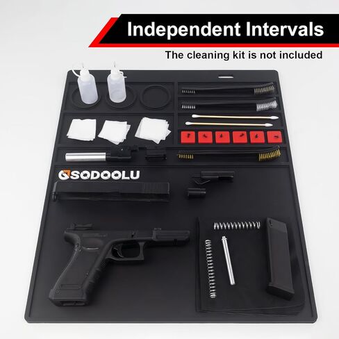 Gun Cleaning Mat with 5 Gun Cleaning Cloths, Non-Slip Magnetic Tool Mat, Gun Cleaning Supplies Kit, Rifle Cleaning Mat Gun Accessories for Men in Saudi Arabia