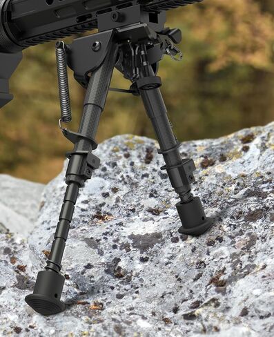 EZshoot بندقية من ألياف الكربون Bipod، 6-9 بوصة، محول السكك الحديدية Picatinny in Kuwait