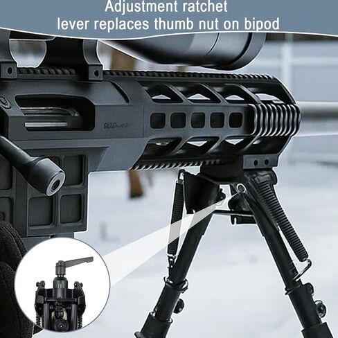 قفل محوري لرافعة السقاطة S لسلسلة Harris Bipod S، تعديل التوتر المحوري لقفل S لأنظمة Mlok Bipod in Kuwait