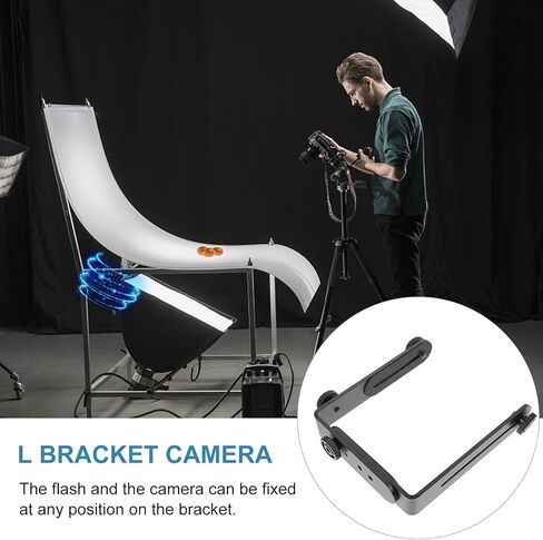 حامل كاميرا معدني لكاميرات الفيديو DSLR وملحقات التصوير الفوتوغرافي المسمار Speedlight يتم تركيبه بشكل ثابت وتثبيت حامل الفلاش المتوافق مع مصابيح LED والحوامل الثلاثية in Kuwait