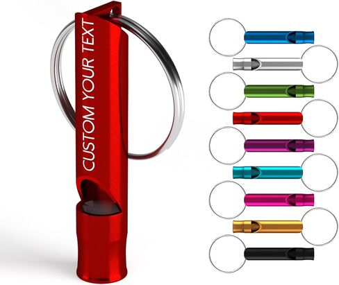 20Pcs Custom Emergency Whistle, Personalized Name and Text Engraved Safety Whistle, 120DB Loud for Camping Hiking Survival and Gifts in Saudi Arabia