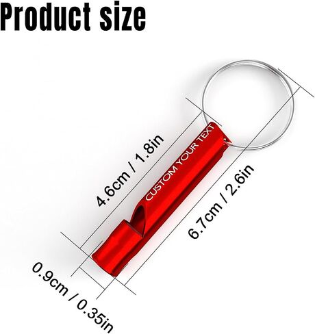 20Pcs Custom Emergency Whistle, Personalized Name and Text Engraved Safety Whistle, 120DB Loud for Camping Hiking Survival and Gifts in Saudi Arabia