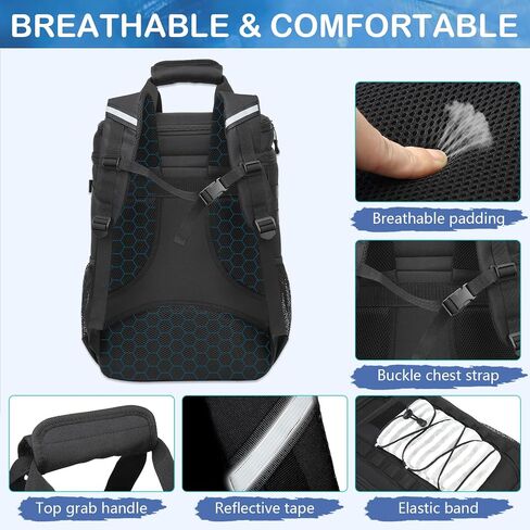 Cooler Backpack - 42 Cans Tactical Backpack Coolers Insulated Leak Proof, Large Soft Lunch Back Pack for Men Work, Picnics, Beach, Meal Prep, Hiking, Camping & Travel in Saudi Arabia