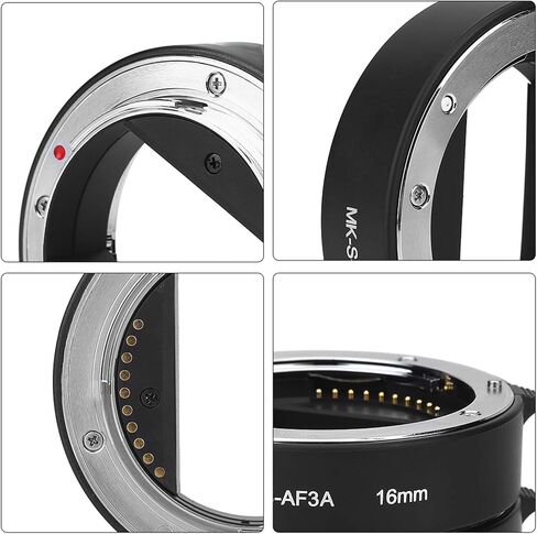 CHICIRIS Macro Auto Focus Extension Tube for DSLR Camera, ABS and Aluminum Alloy Construction, for Closeup Photography Accessory in Saudi Arabia