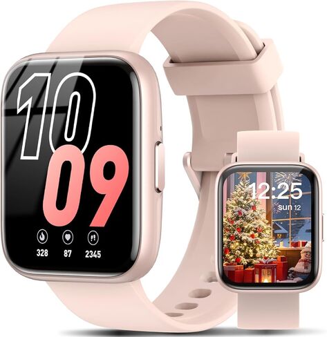 Smart Watch for Men Women,1.85" HD Dynamic Screen Bluetooth Notifications/Calls Fitness Watch,110+ Sport Modes IP68 Waterproof Fitness Tracker with 24/7 Heart Rate/Sleep Monitor for iPhone/Android in Saudi Arabia