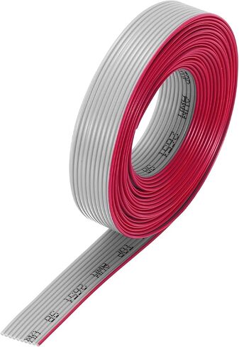 Generic 28AWG IDC سلك كابل الشريط المسطح 3 متر/9.8ft طول 1.27 مللي متر الملعب 10 دبوس رمادي لتوصيل JTAG/ISP in Saudi Arabia