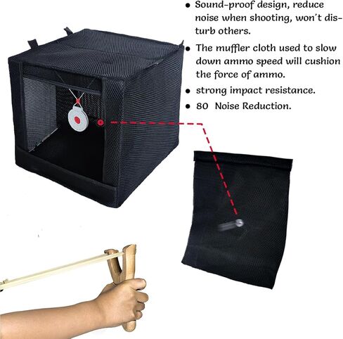 Yukyum Target Box Practice Competitive Game Bulls Eye wear-Resistant Anti-Slingshot Target Box Slingshot Silencer Bow Food Collection Box in Saudi Arabia