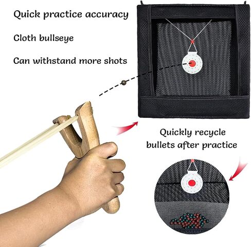 Yukyum Target Box Practice Competitive Game Bulls Eye wear-Resistant Anti-Slingshot Target Box Slingshot Silencer Bow Food Collection Box in Saudi Arabia