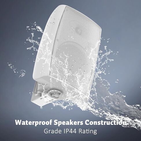 STUDIOFINIX 8-Inch 600W Outdoor Bluetooth Speakers Waterproof Wired, Wall-Mount Waterproof Speaker System Ideal for Large Spaces (Commercial Areas, Spacious Backyards, Auditorium) in Saudi Arabia