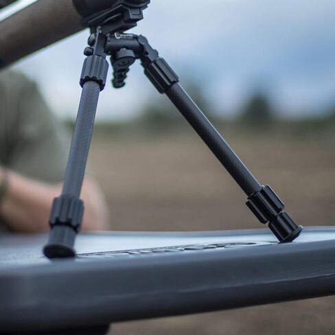 Caldwell Accumax Carbon Fiber M-Lok KeyMod Bipod with Twist Lock Quick-Deployment Legs for Mounting on Long Gun Rifle for Tactical Shooting Range and Sport in Saudi Arabia