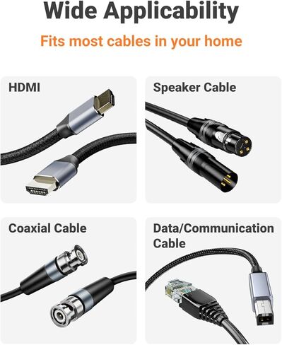 Brush Wall Plate with Mounting Bracket, 4 Pack Cable Pass Through Decorator Cover for Low Voltage Wires, Single Gang Cord Hider for TV Home Theater System, Orange in Saudi Arabia