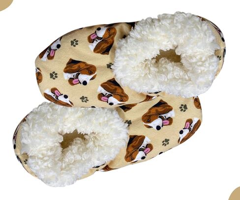 Pit Bull Super Soft Slippers - E&S Pets - Pit Bull Gifts - Cozy House Slippers - Non Skid Bottom - One Size Fits Most - Sherpa slipper - Pet Lover Gifts For Men And Women in Saudi Arabia