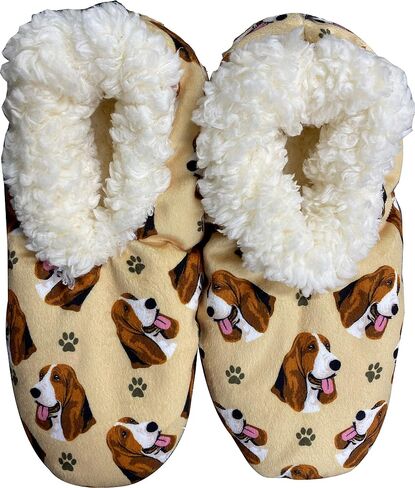 Pit Bull Super Soft Slippers - E&S Pets - Pit Bull Gifts - Cozy House Slippers - Non Skid Bottom - One Size Fits Most - Sherpa slipper - Pet Lover Gifts For Men And Women in Saudi Arabia