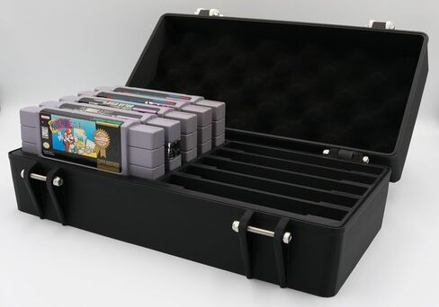 SNES Cartridge Compatible Rugged Protective Carrying Case - Holds 10 Games in Saudi Arabia