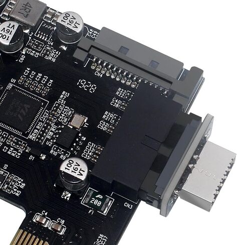 محول اللوحة الأم USB C، USB 3.0 19/20 دبوس إلى النوع E (المفتاح A) محول الزاوية اليمنى 90 درجة للوحة الأمامية USB-C - يدعم 5 جيجابت في الثانية، لا حاجة إلى برنامج تشغيل (أ) in Kuwait