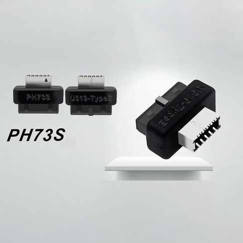 محول اللوحة الأم USB C، USB 3.0 19/20 دبوس إلى النوع E (المفتاح A) محول الزاوية اليمنى 90 درجة للوحة الأمامية USB-C - يدعم 5 جيجابت في الثانية، لا حاجة إلى برنامج تشغيل (أ) in Kuwait