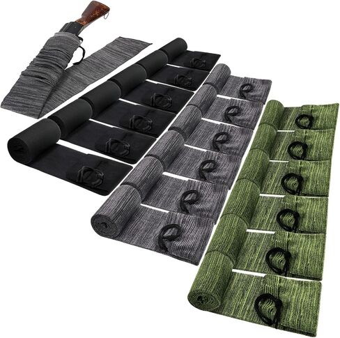18pc 54in Gun Socks - Silicone Case, Anti-Rust, Thick Fabric, Waterproof, Drawstring Closure, Bulk Pack for Long Guns in Saudi Arabia