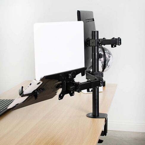VIVO Universal Adjustable 10 to 15.6 inch Laptop Mount Holder for VESA Compatible Monitor Arms, Notebook Tray Stand-LAP3 in Saudi Arabia