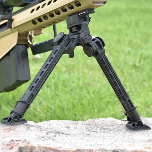 UTG Big Bore Full Stability Bipod, 9"-14" Center Height, Black in Saudi Arabia